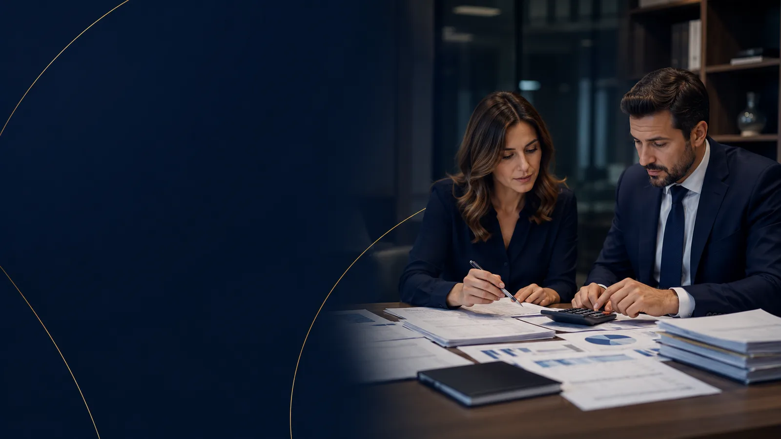Profissionais avaliando a proteção de dados e a segurança das informações de uma empresa.